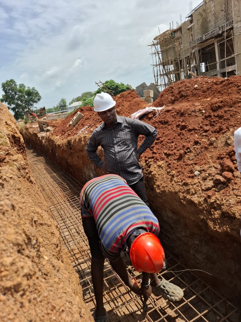 Men on site at Real estate company in Nigeria